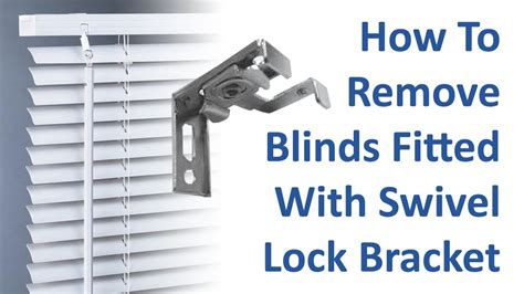 how to remove mini blinds from metal brackets without spring|removing blinds from mounting bracket.